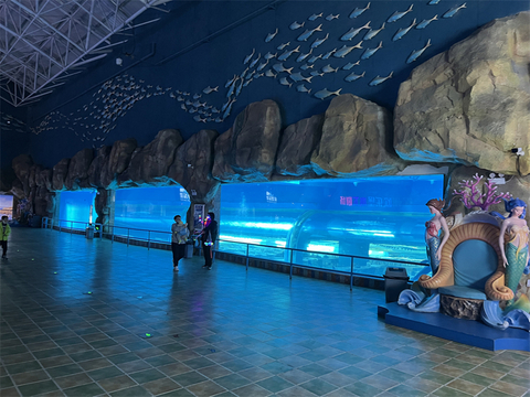 حوض السمك في لشبونة يستكشف حوض السمك في عالم المحيط، مصنع Leyu Acrylic Aquarium متخصص في بناء حوض السمك. - ليو