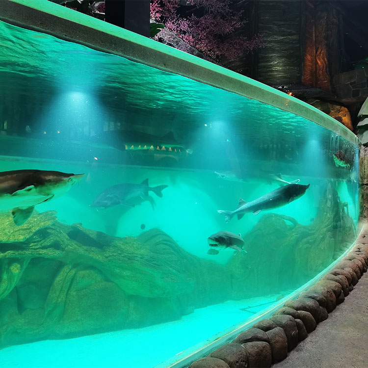 نافذة أكريليك مخصصة لحوض السمك Oceanarium-Leyu مصنع منتجات صفائح الأكريليك 
